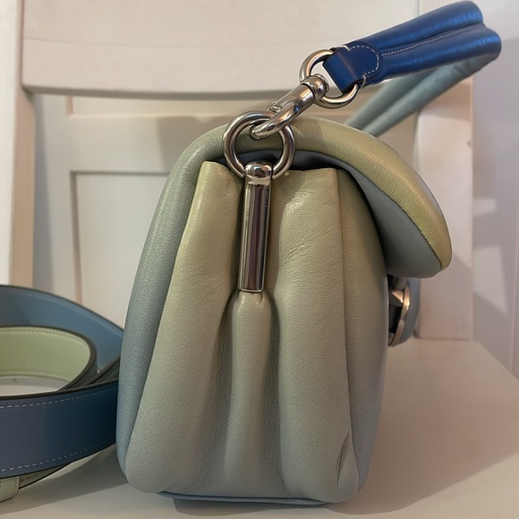 Coach Pillow Tabby 26 with Ombré Silver/Aqua Multi & Rexy Bag Charm Set - Picture 9 of 17